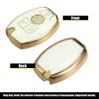 Remote Key Fob Case for Mercedes Benz C E M S CLS CLK GLK GLC (2010-2023)
