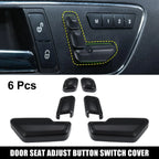 6 x Black Door Seat Adjust Button Switch Covers for Mercedes Benz B180 B250