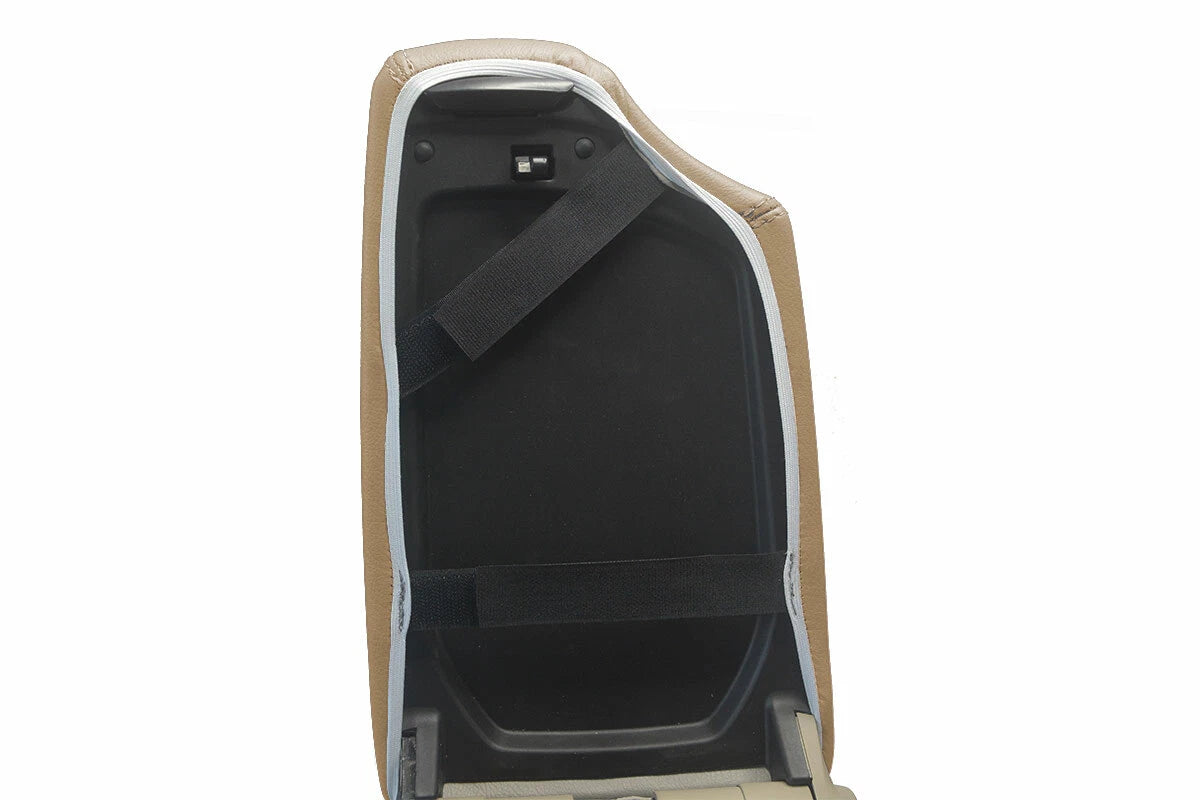 Leather Console Lid Pull Over Cover for BMW E81 E82 E87 (2004–2013) Beige