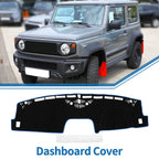 Dashboard Cover Mat for Ford Maverick (2022–2024) - Sun Protector Pad Black Blue