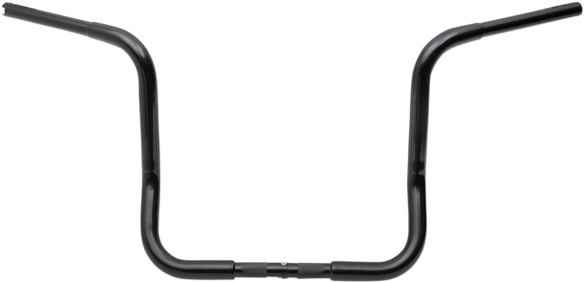 1-1/4" EZ Install Round Top Handlebar for Harley (14", Black) 903014-B