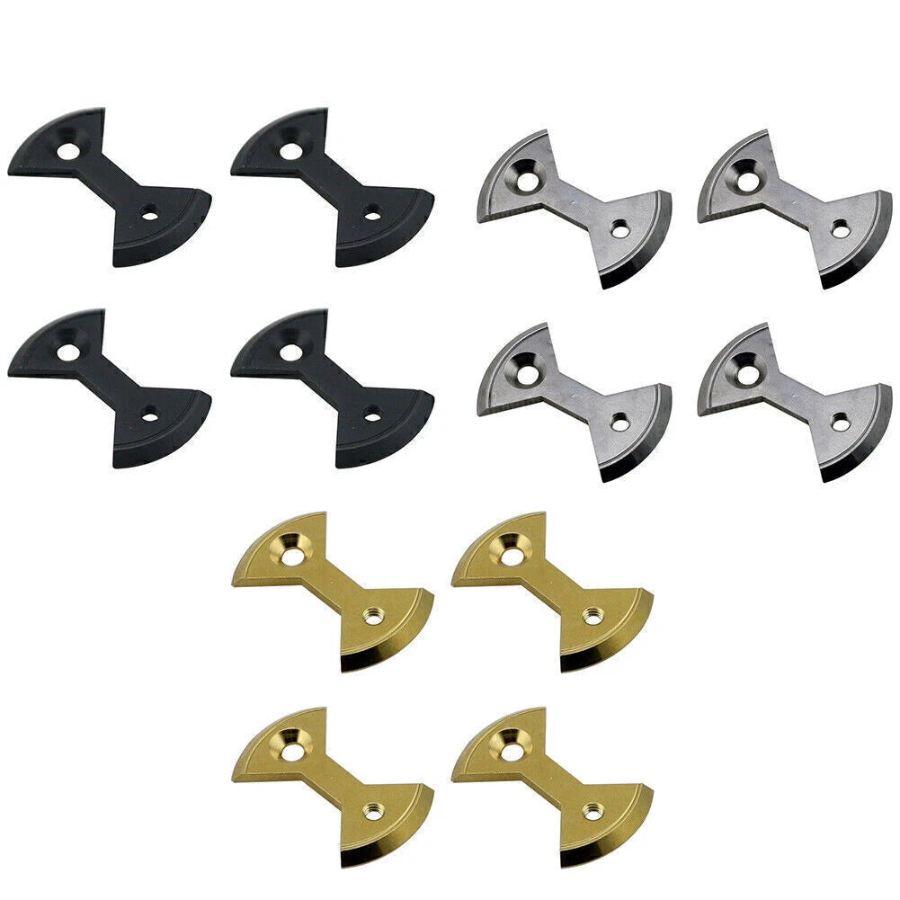 Set of 4 Titanium Pedal Plates for SpeedPlay Zero & Light Action