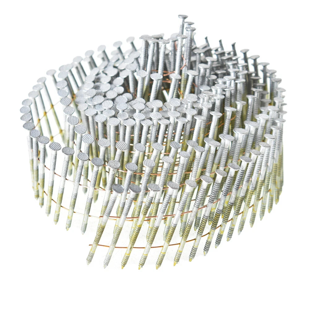 Set of 3600 Siding Nails 2" x 0.092" 15 Degree Collated Full Round Head