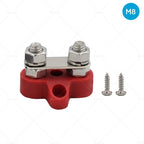 Bus Bar M8-M8 2 Post 150A Red for 12V 24V Systems