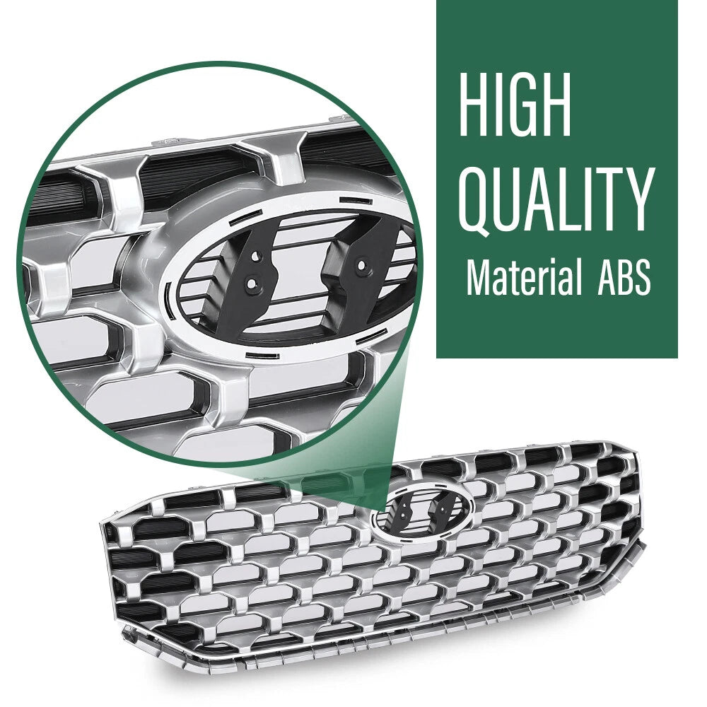 Front Upper Grille Assembly for Hyundai Santa Fe (2021–2022) Chrome