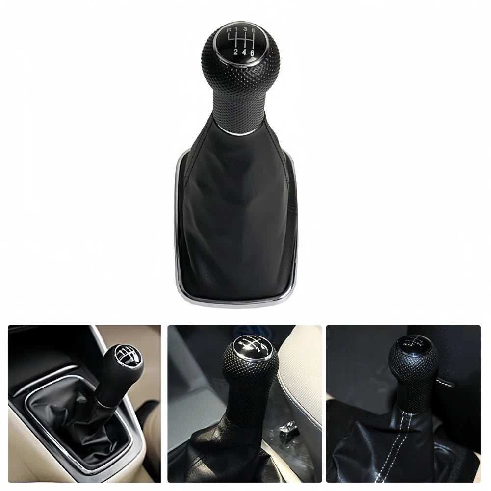 23mm Leather Chrome Shifter Knob for Golf Mk4 Jetta R32 (1999–2005)