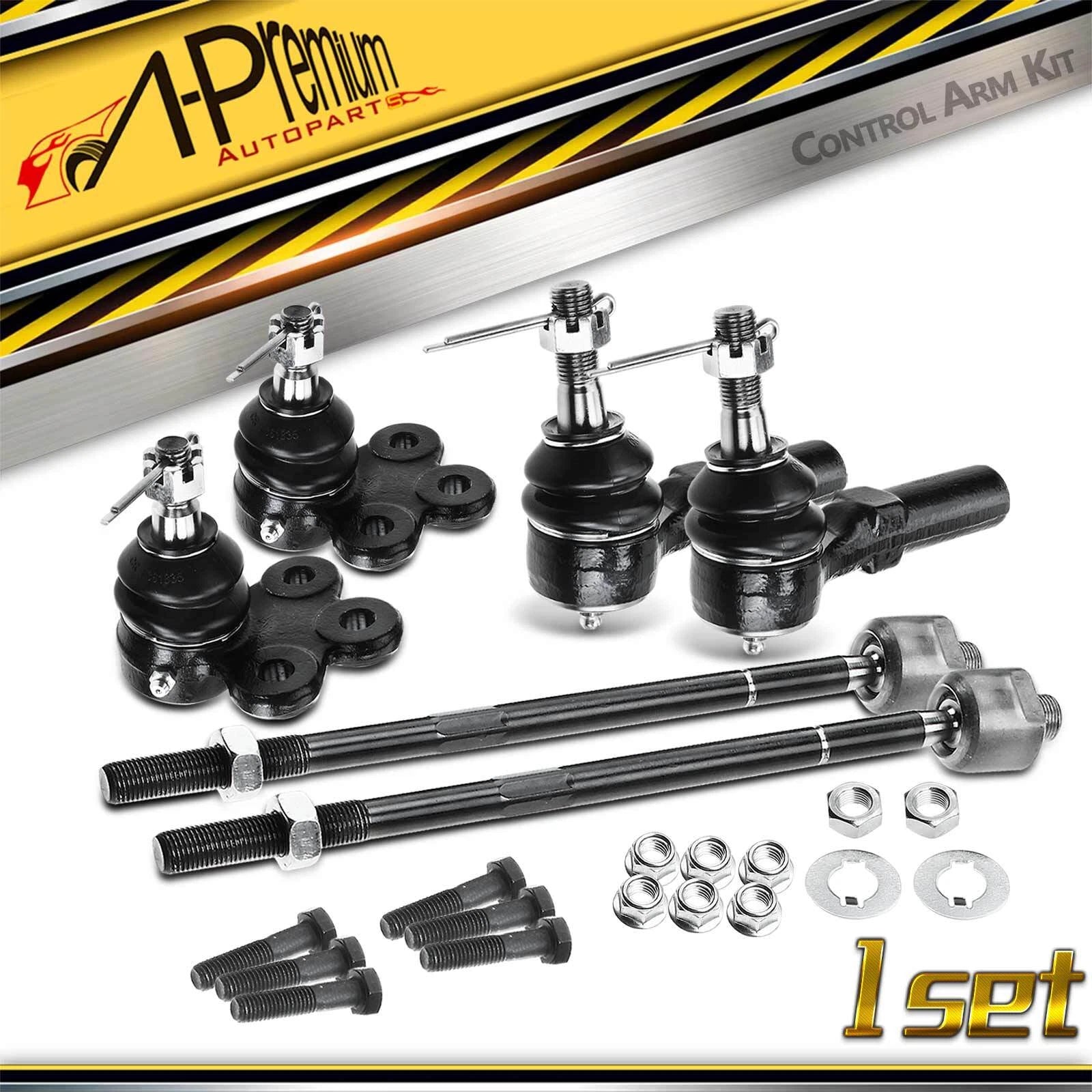 Set of 6 Tie Rod Ends and Ball Joints for Buick Cadillac Pontiac
