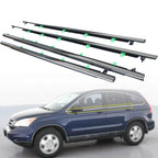 Set of 4 Chrome Window Moulding Trim Weatherstrips for Honda CR-V (2007–2011)
