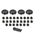 28PCS Wheel Nut Covers for Tesla Cybertruck (2023–2023) - Glossy Black