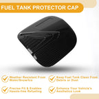 Fuel Tank Door Cap for Mitsubishi Eclipse (2018–2025) Carbon Fiber Black