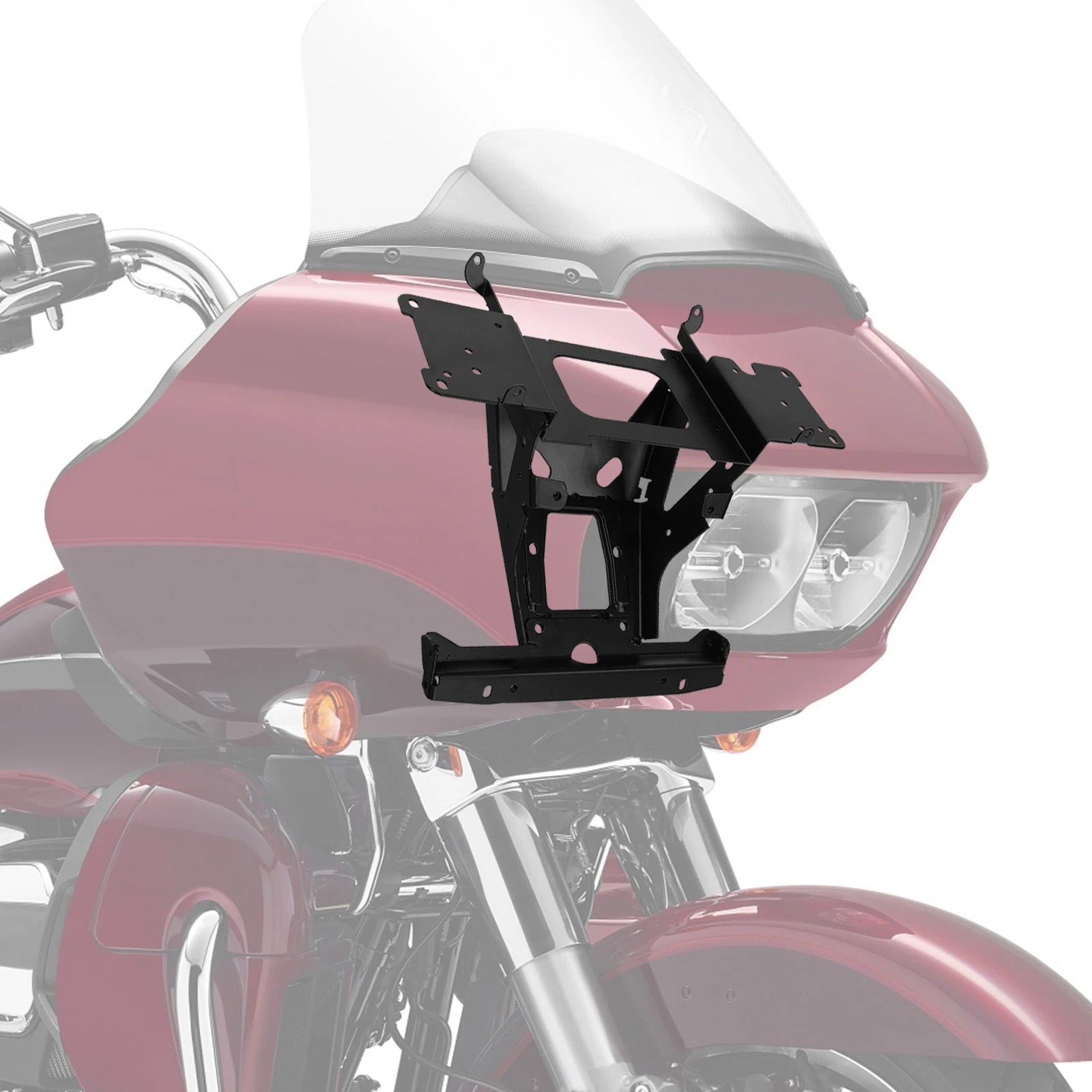 Front Inner Fairing & Radio Caddy Mount Bracket Kit for Harley Road Glide (2015–2023)