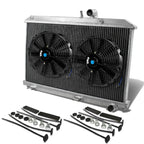 Aluminum Radiator with 10" Black Fans for Mazda RX-8 SE3P/JMZSE (2003–2012)