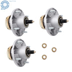 Set of 3 Spindles for John Deere 48" 54" 60" 72" Deck (AM124498 AM131680 AM135349)