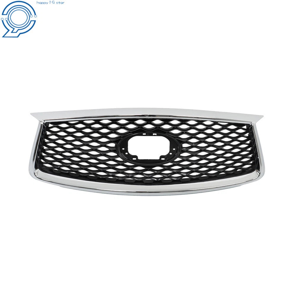 Chrome Black Front Upper Grille for Infiniti QX50 (2019–2023)