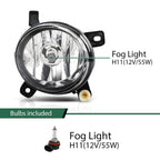 Set of 2 Front Bumper Fog Lights for Audi A4 S4 B8 (2009–2012)