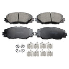 Front Rotors & Akebono ProACT Brake Pads Kit for HS250h, Prius V, RAV4 (2010–2018)