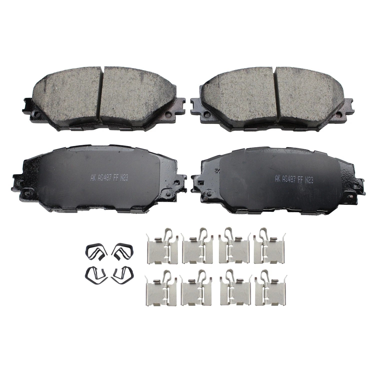 Front Rotors & Akebono ProACT Brake Pads Kit for HS250h, Prius V, RAV4 (2010–2018)