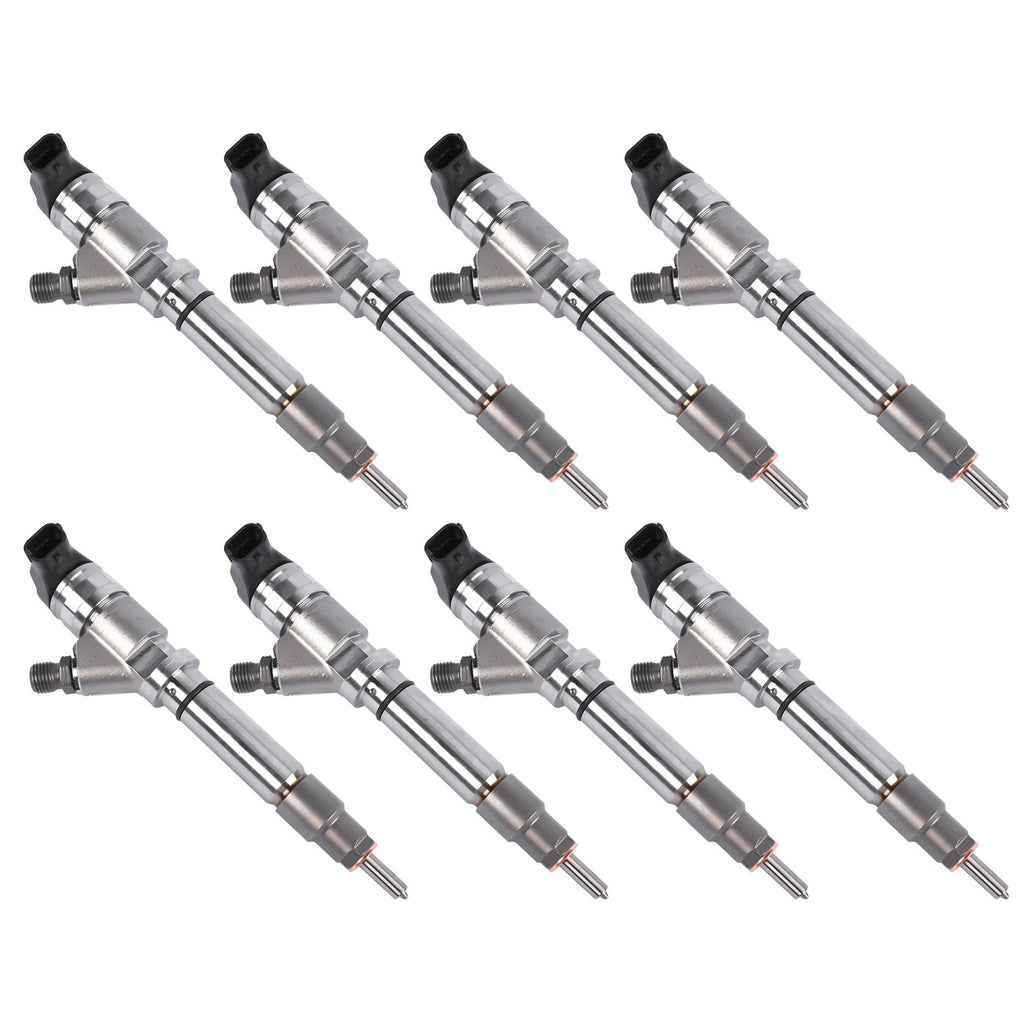 Set of 8 Fuel Injectors for Chevy GMC 6.6L V8 Duramax (2004–2005)