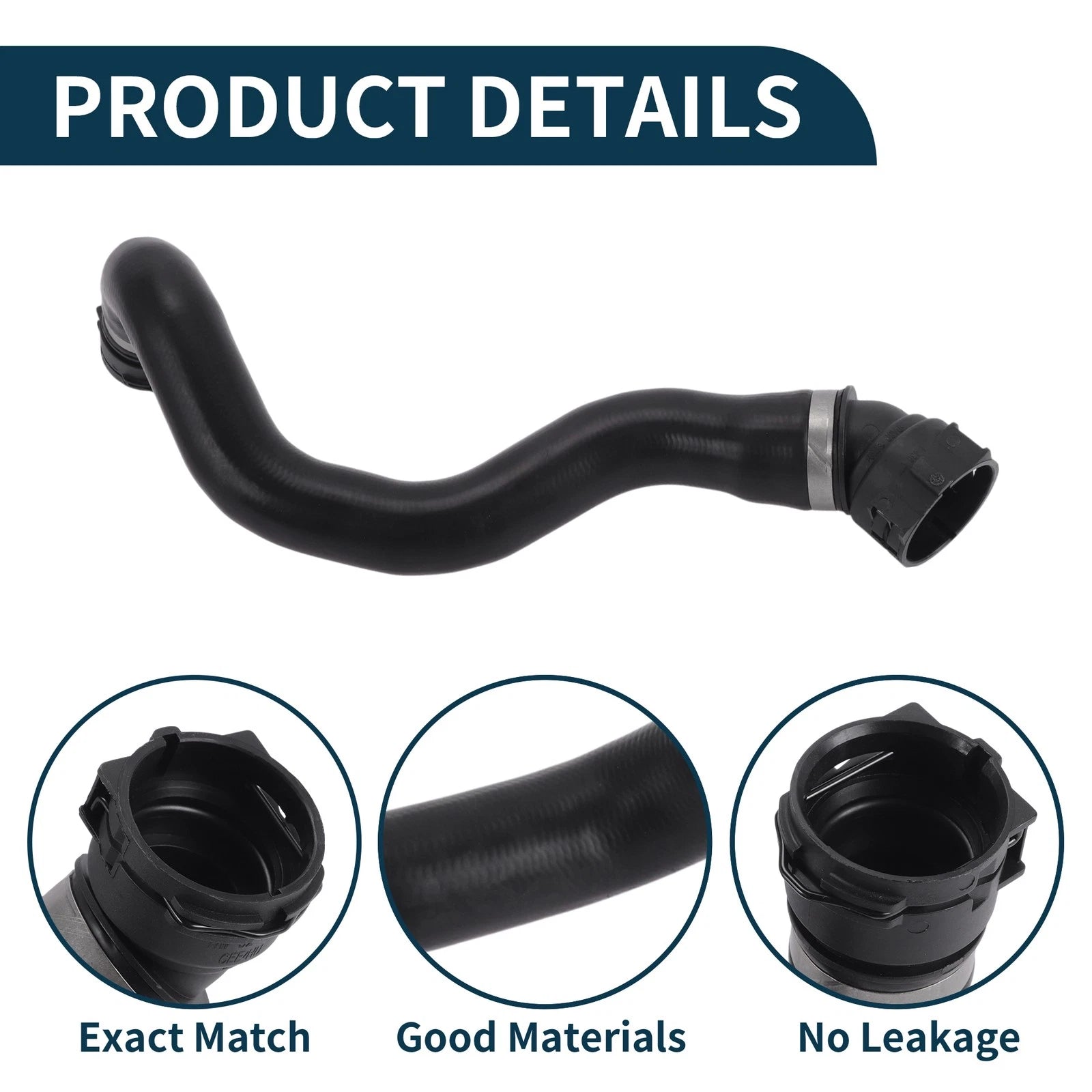 Radiator Hose No.17127535531 for BMW X3 (2018–2019) 2.0L sDrive30i