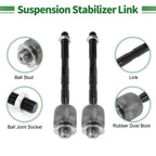 8pcs Front Suspension Kit Tie Rod End Sway Bar Link for Ford Edge (2007–2010)