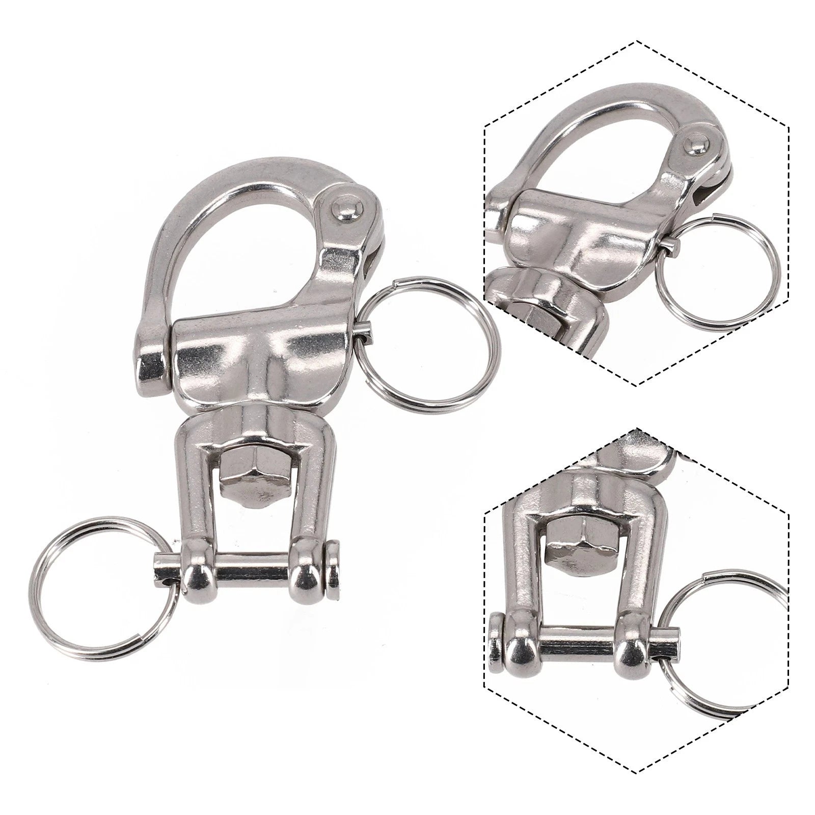 Swivel Shackle for Marine Hardware (316 Stainless Steel)