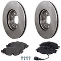 Brake Disc Rotors and Pads Kit for VW Taos Jetta Golf Audi A3