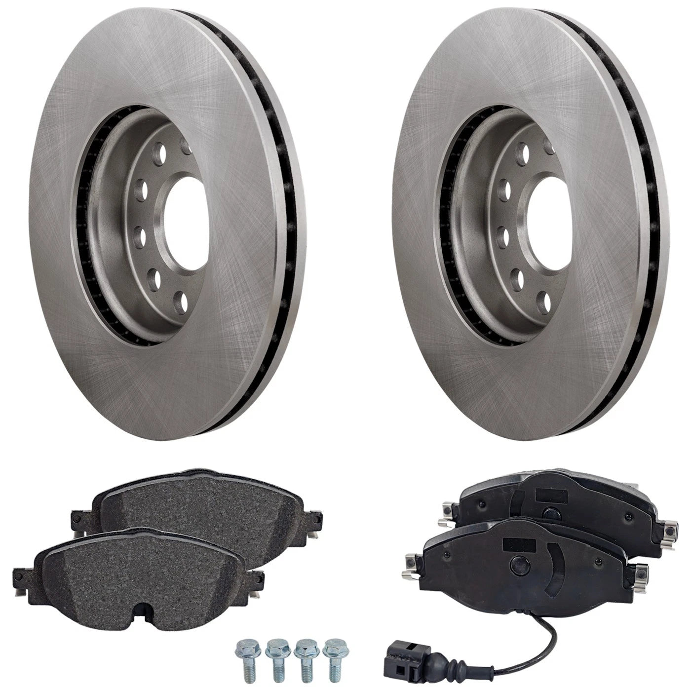Brake Disc Rotors and Pads Kit for VW Taos Jetta Golf Audi A3