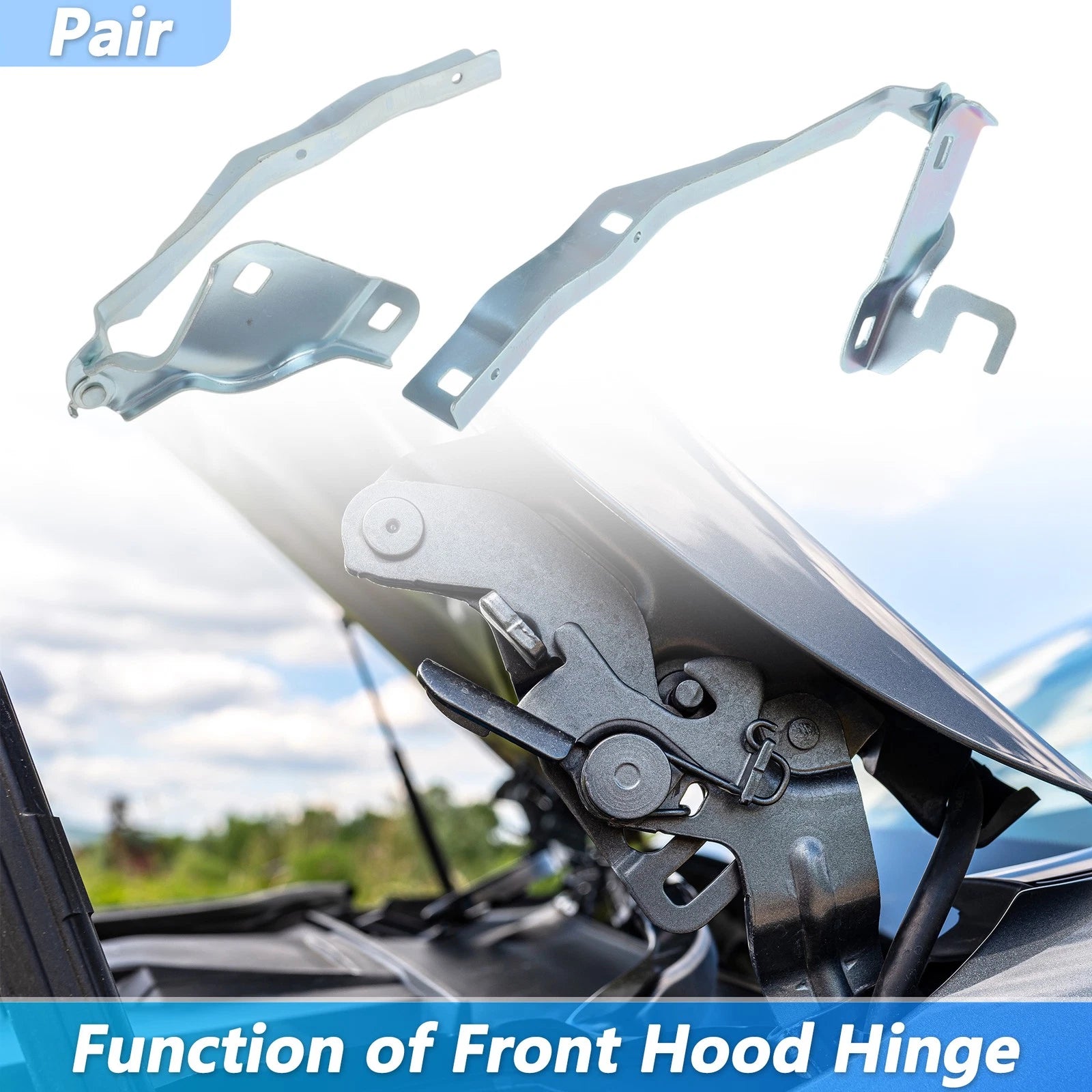 Hood Hinge Set for Ford Explorer (2020–2024) No.LB5Z16796A/LB5Z16797A