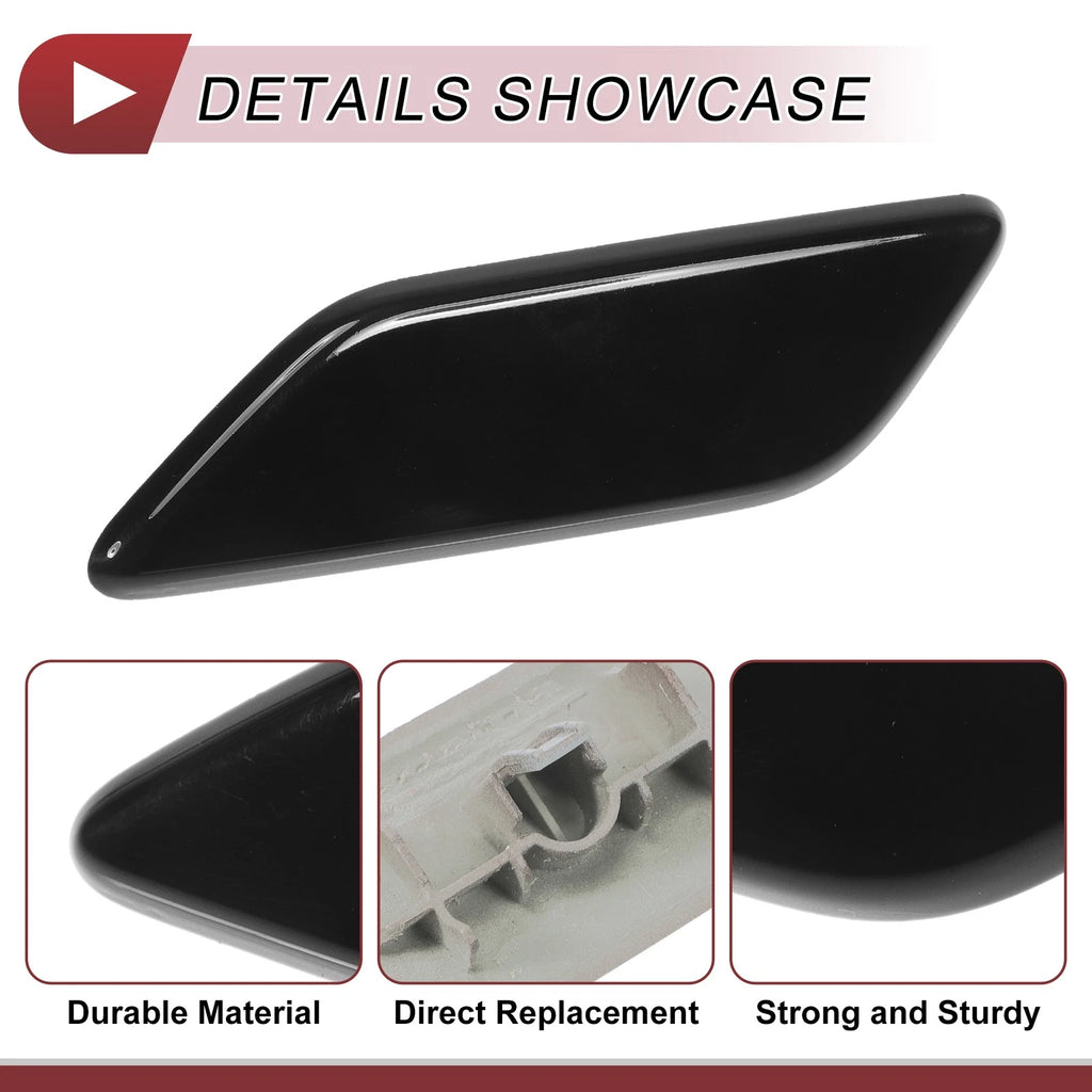 Front Left Washer Nozzle Cover Cap for Honda CR-V (2015–2017) Black