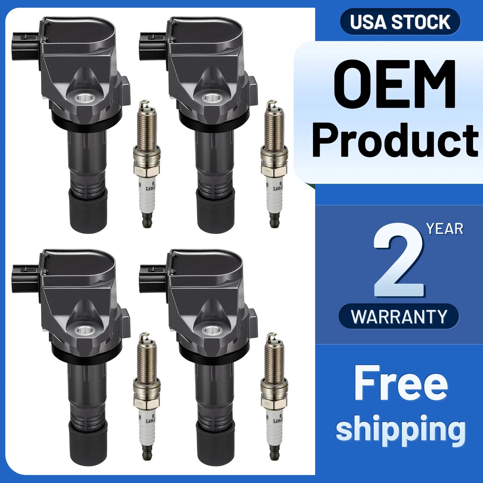 Ignition Coil & Spark Plug for Honda Civic 1.8L L4 (2012–2015)
