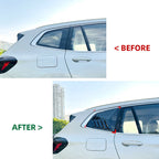 Gloss Black Rear Quarter Window Louver Scoop Vent Cover for BMW X3 G01 (2018–2023)