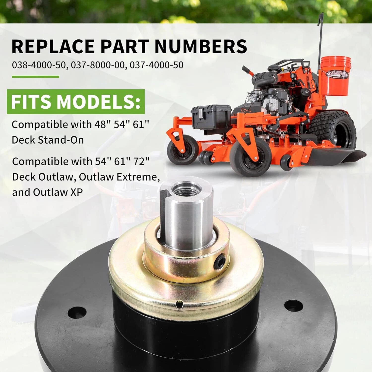 3X Deck Spindle for Bad Boy Rogue 54" 61" 72" (2019–2025) 037-4000-00 037-8000-00