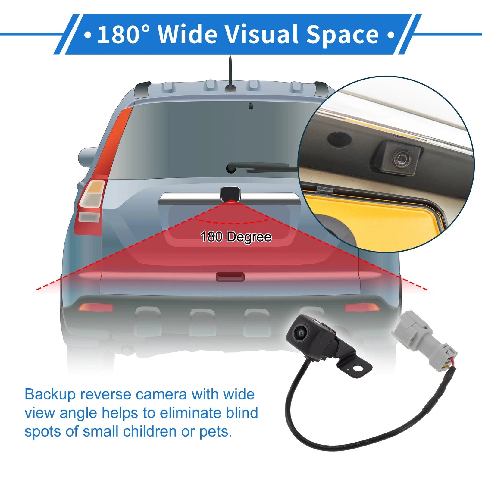 Rear View Camera for Hyundai Santa Fe (2013–2014) 120-180°
