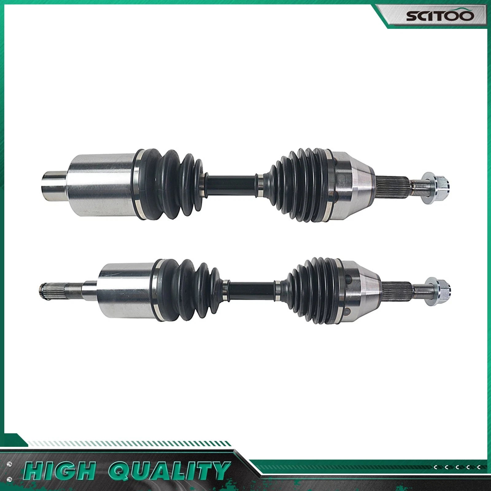 Set of 2 CV Axle Assembly for Dodge Nitro (2007–2011) 4WD 4.0L 3.7L