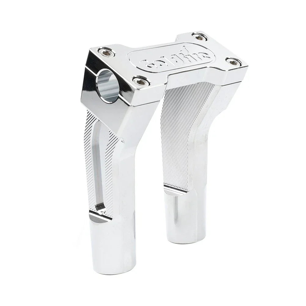 Chrome 6'' Pullback Handlebar Risers Clamp for Harley 1'' Handlebar