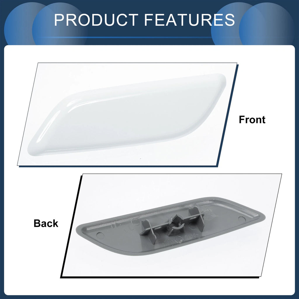Front Left Washer Nozzle Cover Cap for Honda Accord VIII (2011–2013) White