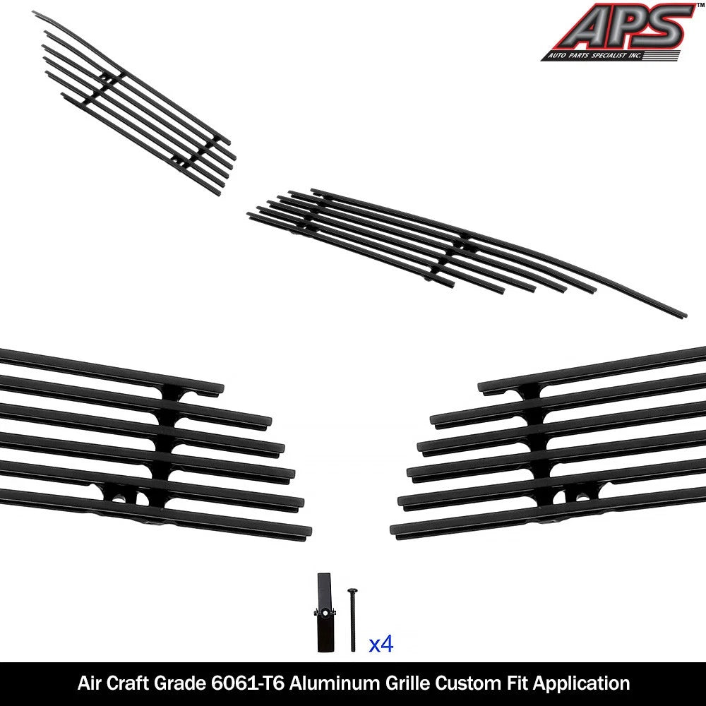 Main Upper Black Billet Grille Insert for Honda CR-V (2017-2019)