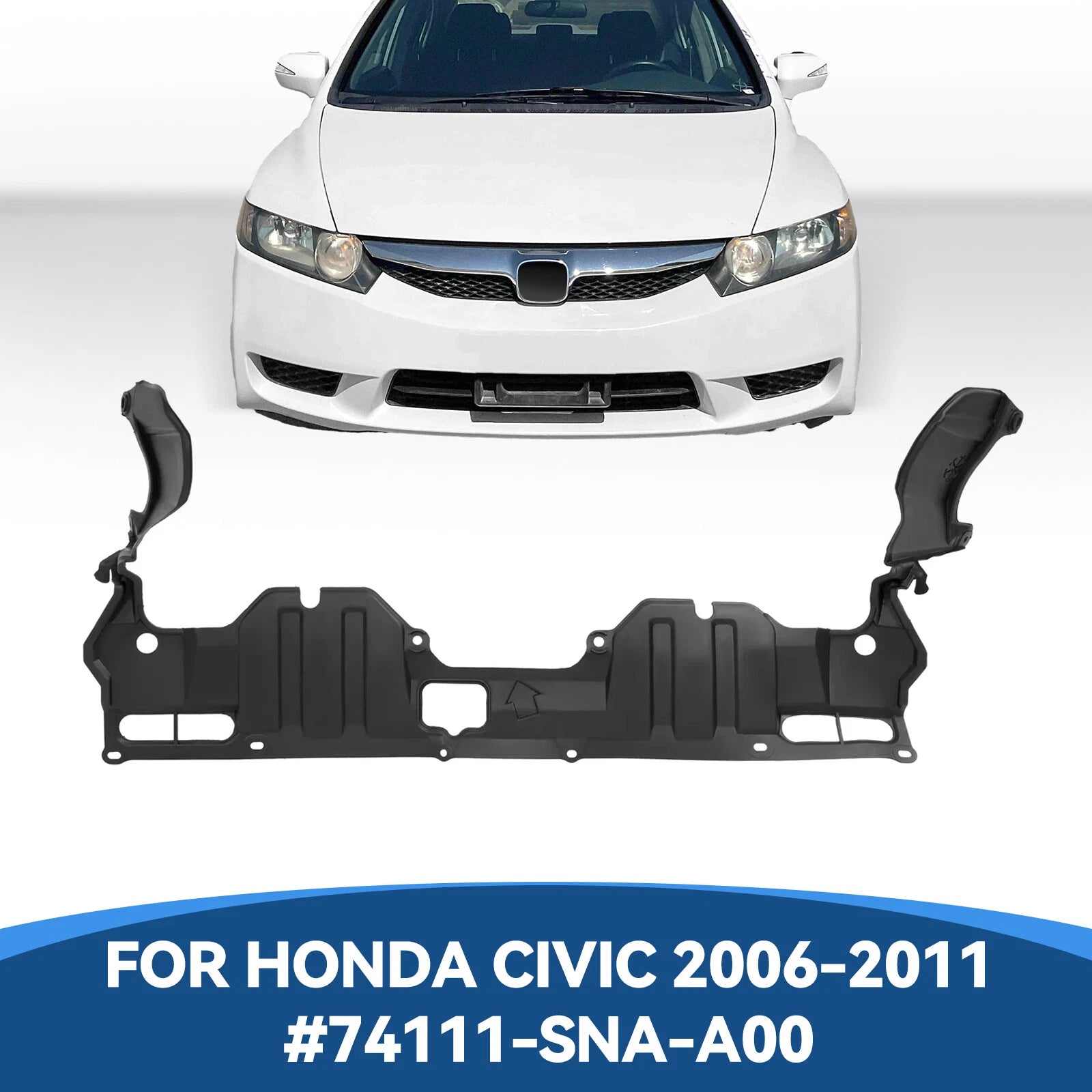 Front Engine Splash Shield Under Cover for Honda Civic (2006–2011) #74111-SNA-A00