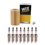 Wix Engine Oil Filter & NGK 8 Laser Iridium Spark Plugs for Lexus LS600h (2008–2016)