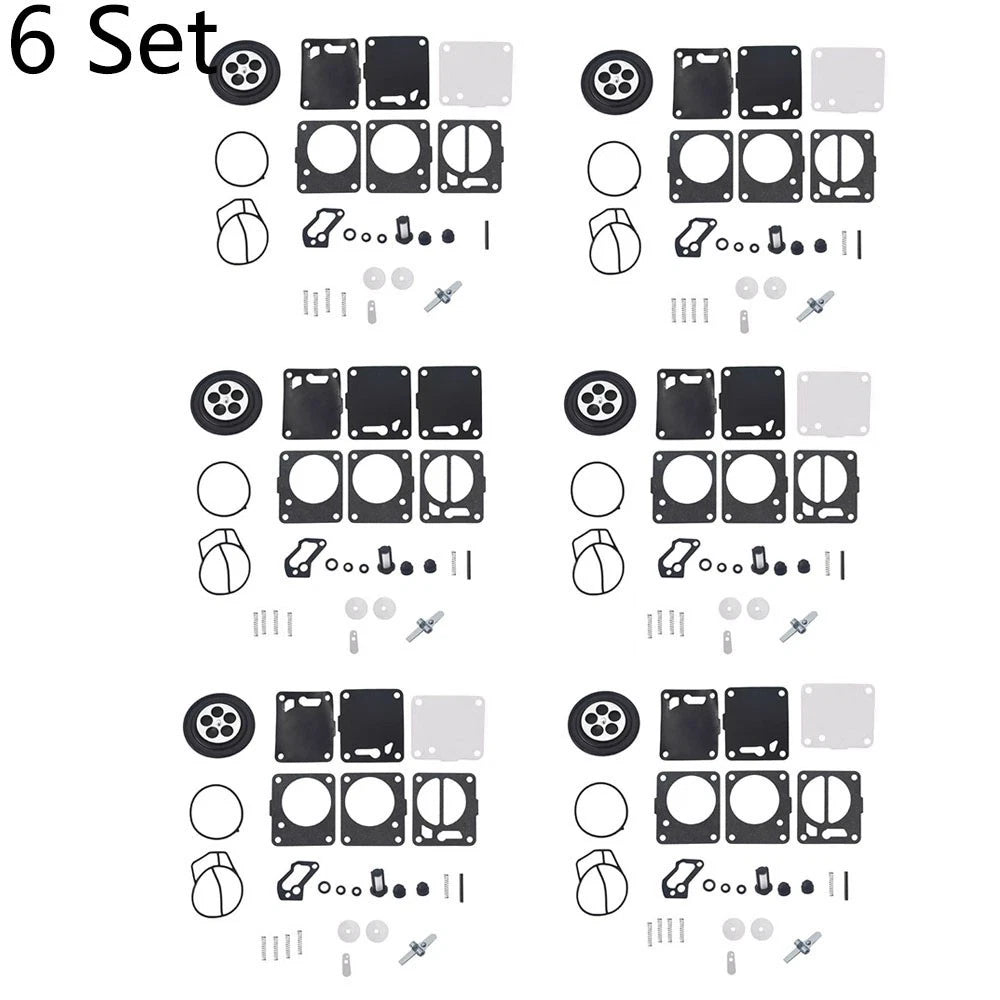 Set of 6 Carburetor Rebuild Kits for SeaDoo 650 717 787 800 (1996–2002)