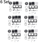 Set of 6 Carburetor Rebuild Kits for SeaDoo 650 717 787 800 (1996–2002)