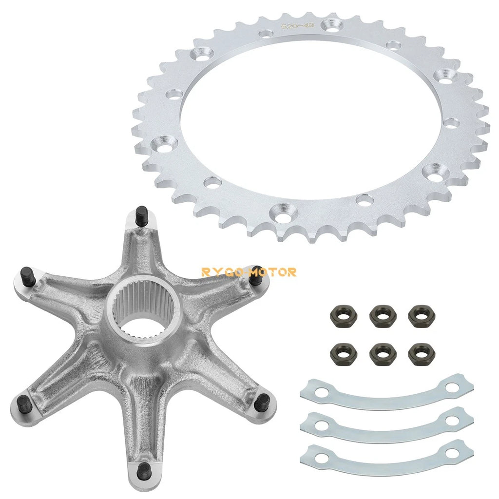 Rear Axle Collar Hub & 40T Sprocket for Yamaha Blaster (2000–2006)
