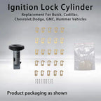 Ignition Switch Lock Cylinder & Tumbler Repair Kit for Chevy GMC Cadillac (2005–2014)