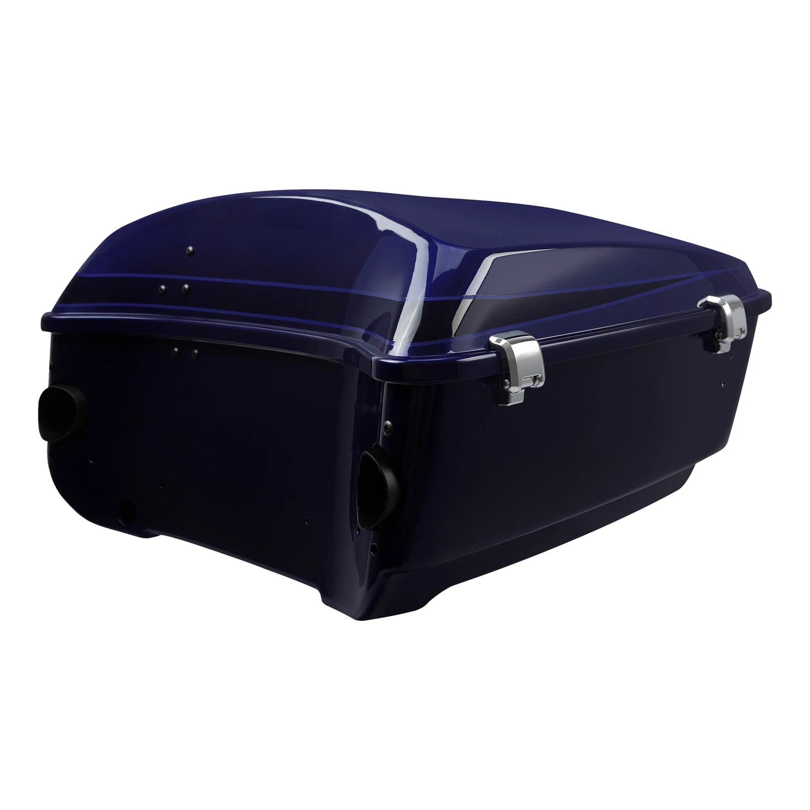 King Trunk for Harley Road Glide (2014–2024) Zephyr Blue/Black Sunglo