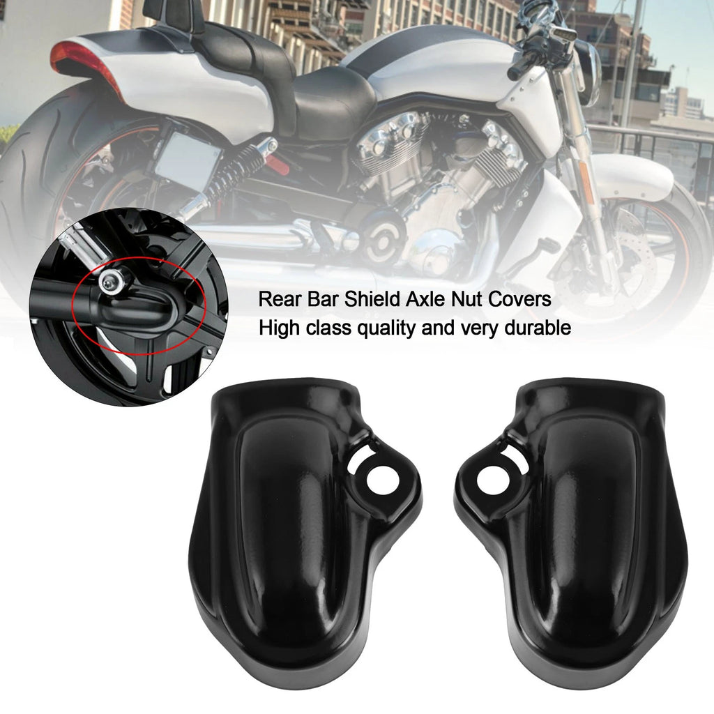 Rear Bar Shield Axle Nut Covers for Harley V-Rod VRSC Night Rod (2002–2017)