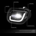 LED Halo Projector Fog Light Lamp for Freightliner Cascadia (2008–2017)