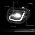 LED Halo Projector Fog Light Lamp for Freightliner Cascadia (2008–2017)