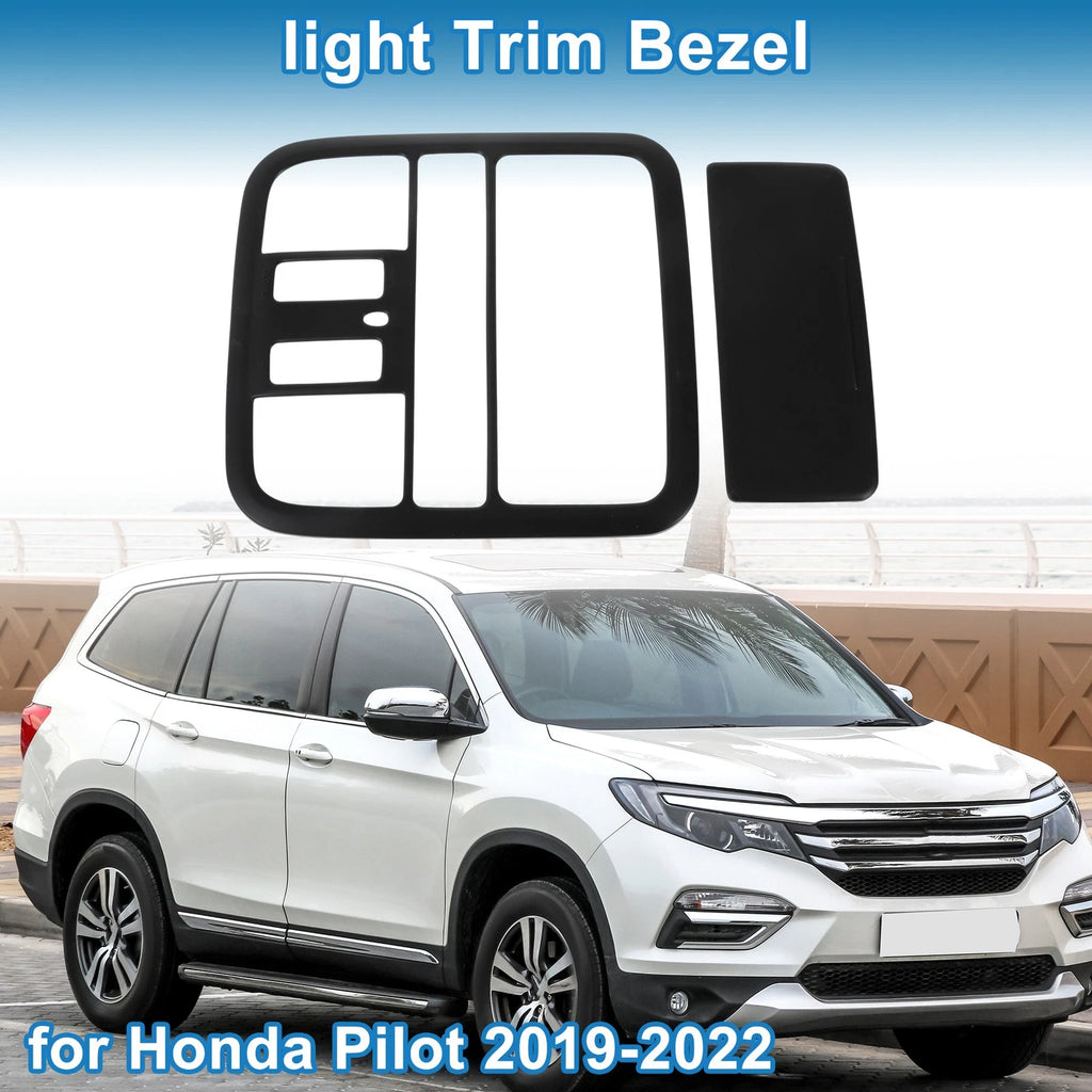 Front Row Headlight Trim Bezel for Honda Pilot (2019–2022) Matte Black