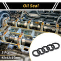 Set of 5 Oil Seal Rotary Shaft Seal NBR Rubber 45x62x10mm