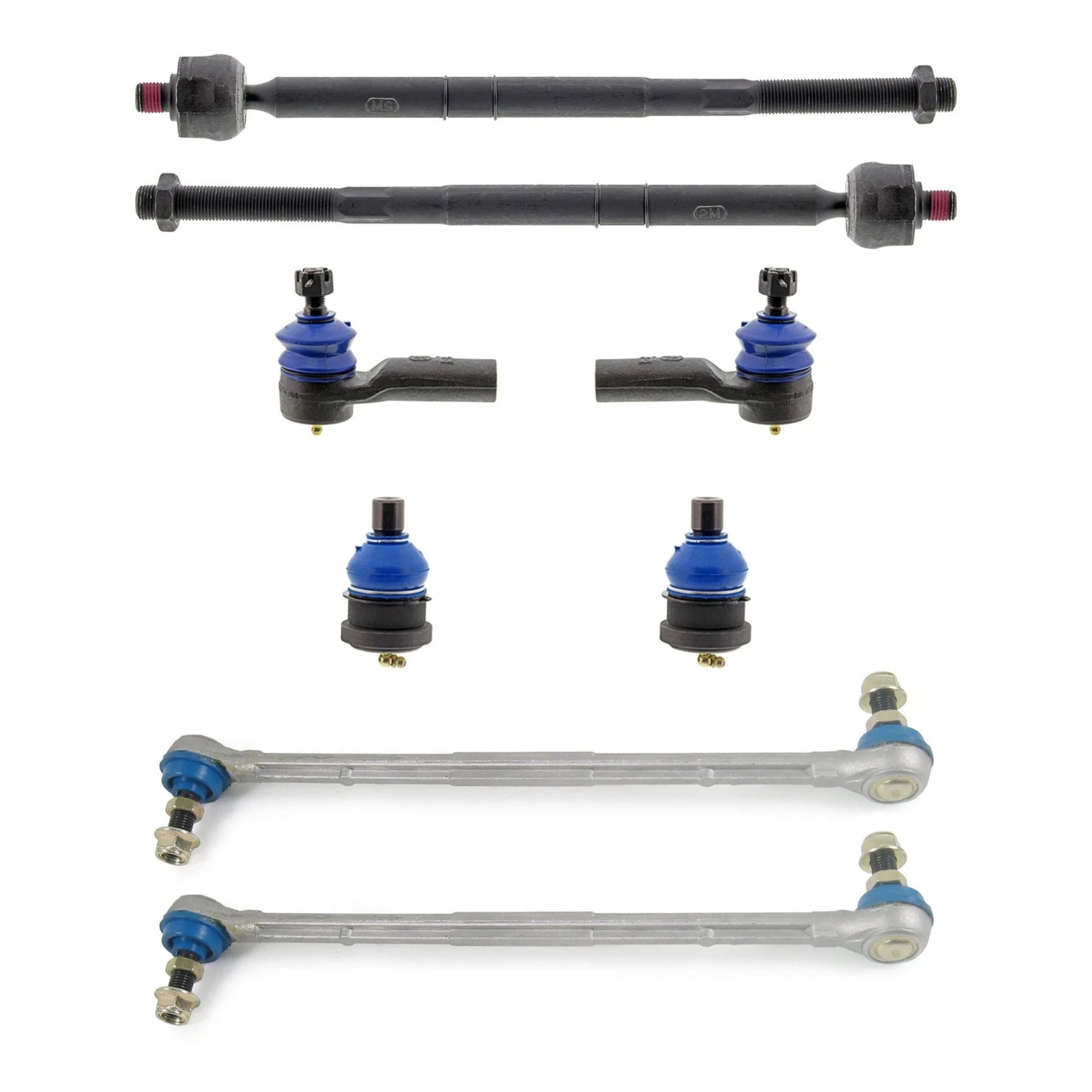 Set of 2 Mevotech Supreme Front Inner Outer Tie Rod Ends for Tribute Mariner (2001–2011)